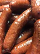Hot spicy pork sausage