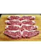 Elevate your next meal with the succulent Wagyu Strip Steaks.
